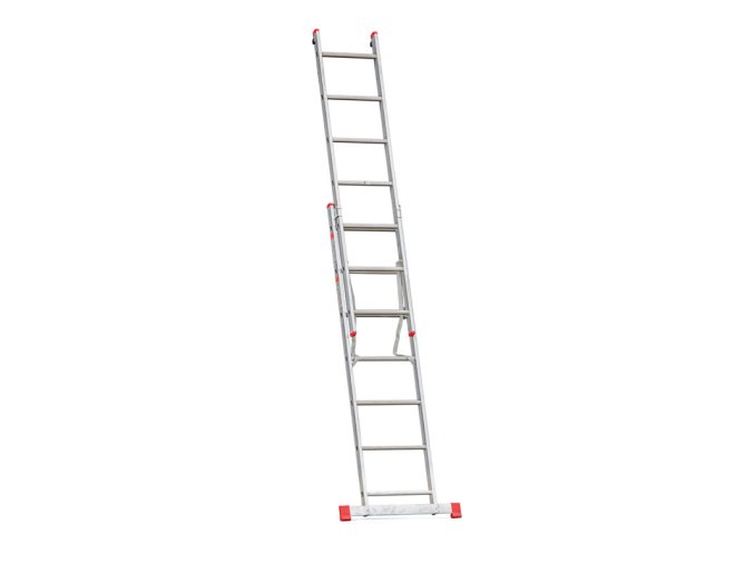 Hliníkový dvoudílný výsuvný žebřík VENBOS HOBBY, 2x7 příček, 3,1 m