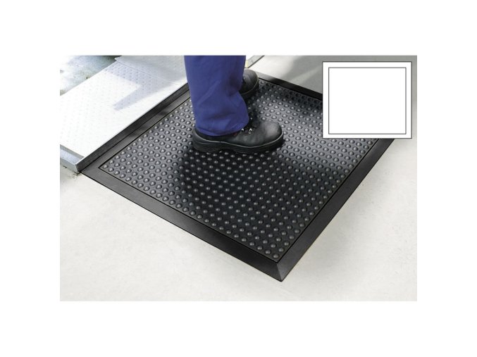 protiunavova rohoz pro praci ve stoje bublinkovy povrch 80 x 80 cm cerna 23323