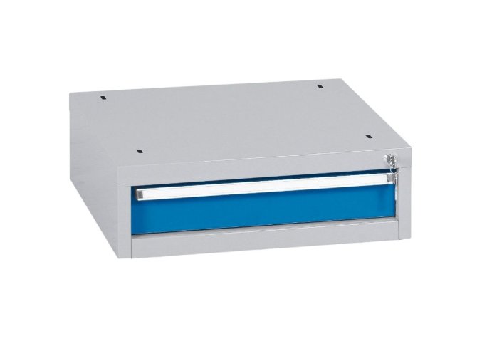 zavesny dilensky box na naradi k pracovnim stolum do dilny wl bl 1 zasuvka 565 x 580 x 180 mm 23147