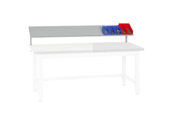 Přídavná kovová police na nářadí pro stoly BL, nosnost 20 kg, 1800 x 270 x 300 mm