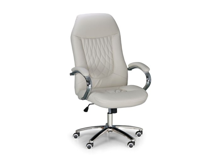 kozene kancelarske kreslo superior slonova kost 8069