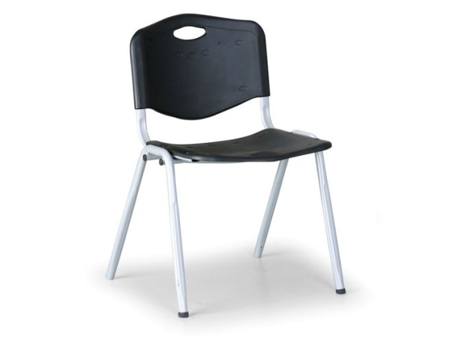Plastová jídelní židle HANDY, černá