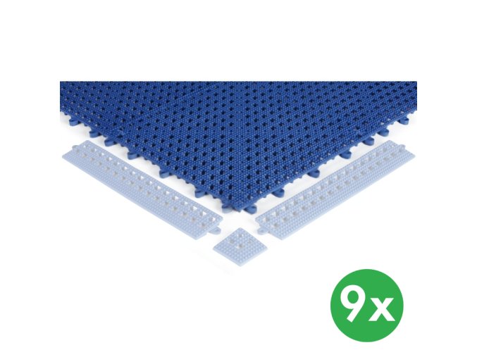 Variabilní ohebné dlaždice do mokrého prostředí, 0,3 x 0,3 m, 9 ks