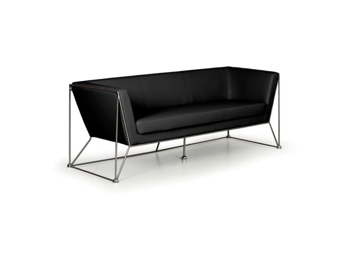 kozena sedaci souprava net trimistna cerna 13796