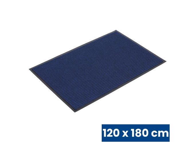 Odolná vstupní kobercová rohož s PVC, 120 x 180 cm, modrá