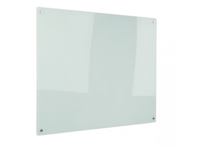 Skleněná magnetická tabule na zeď, bílá, 500 x 350 mm