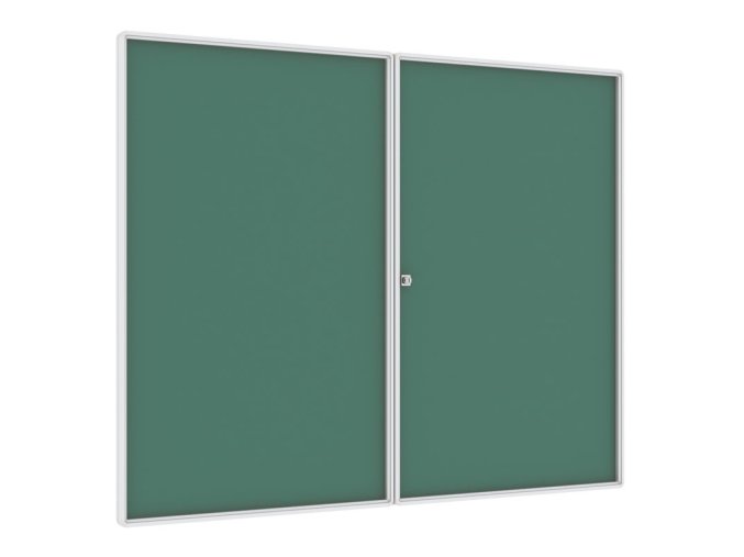 Vnitřní magnetická vitrína, zelená, 1200 x 1500 mm