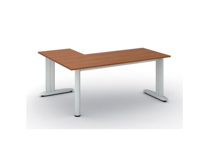 Rohový kancelářský stůl PRIMO FLEXIBLE, 180x140 cm, třešeň
