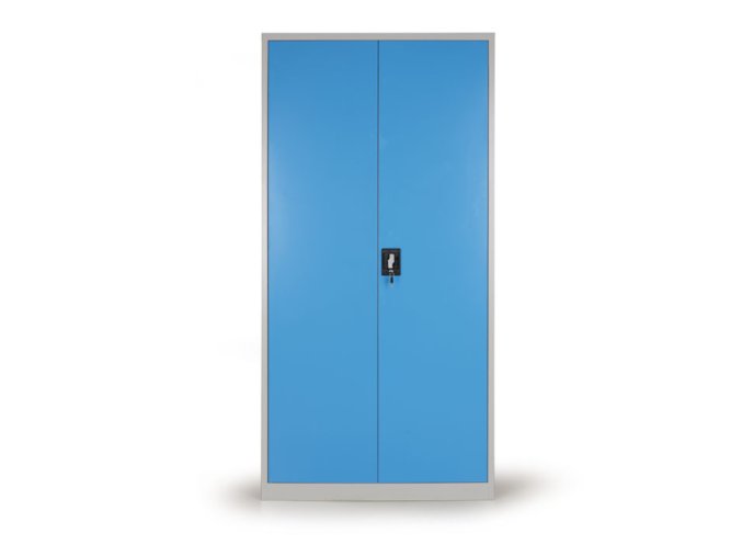dilenska policova skrin na naradi 4 police seda modra 1850x900x400 mm 112192