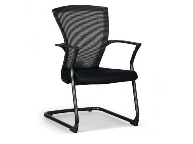 Konferenční židle BRET, černá/černá