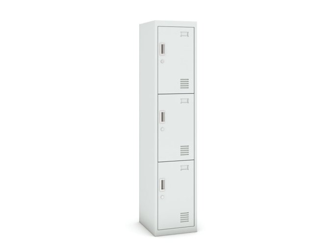 satni skrinka s uloznymi boxy 3 boxy 1800 x 380 x 450 mm demont cylindricky zamek sede dvere 13093