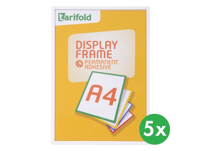 samolepici ramecek a4 5 ks bila 116146