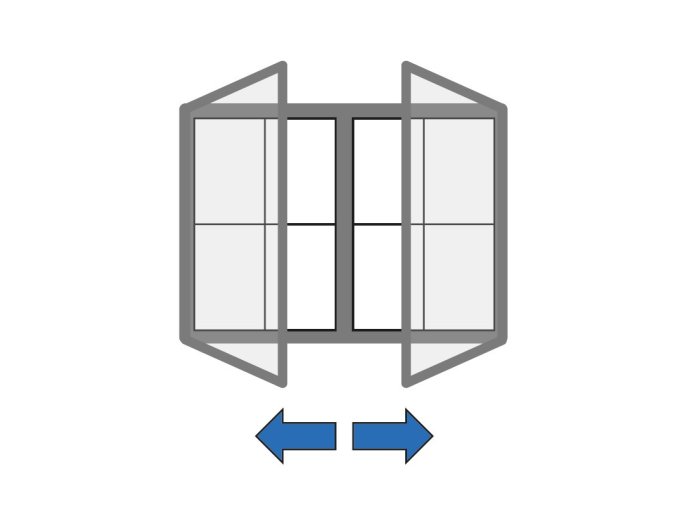 Venkovní vitrína magnetická, s dvoukřídlými dveřmi, 1040 x 700 mm