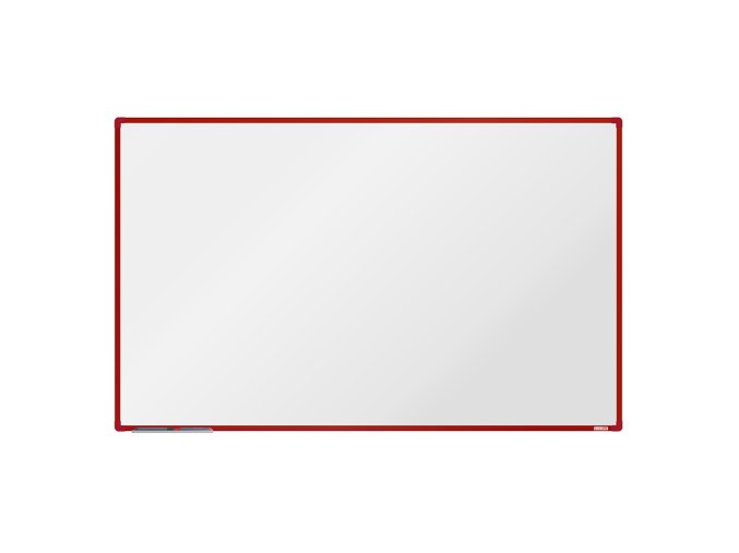 bila magneticka popisovaci tabule boardok 2000 x 1200 mm cerveny ram 14845