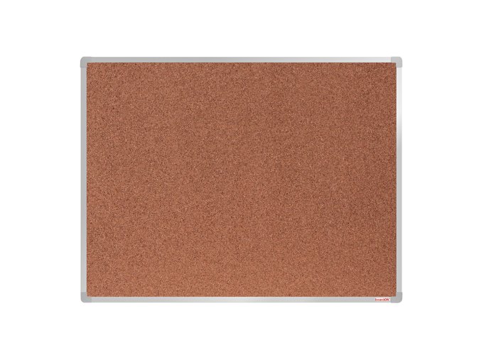 Korková nástěnka boardOK v hliníkovém rámu, 1200 x 900 mm, eloxovaný rám