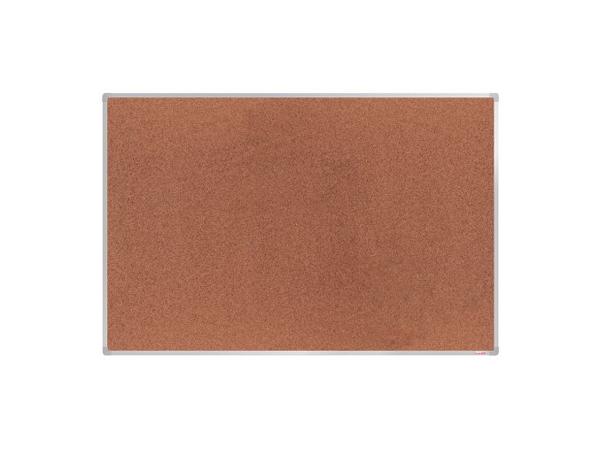 Korková nástěnka boardOK v hliníkovém rámu, 1800 x 1200 mm, eloxovaný rám