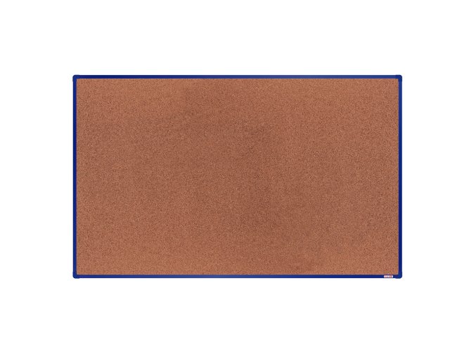 Korková nástěnka boardOK v hliníkovém rámu, 2000 x 1200 mm, modrý rám