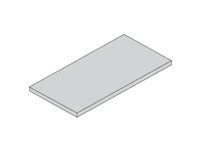Laminovaná police pro ELEMENT SYSTEM, 800 x 200 mm, šedá