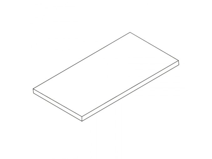 Laminovaná police pro ELEMENT SYSTEM, 1200 x 200 mm, bílá