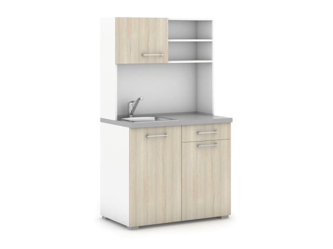 kuchynka primo drez baterie 1 2 dvirka bila dub prirodni 15456