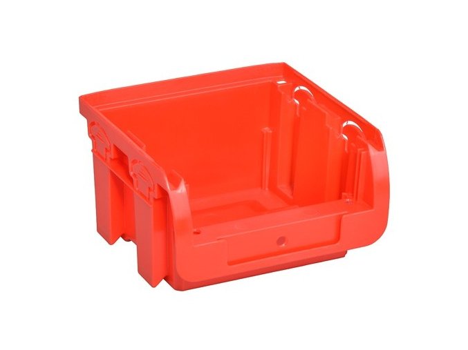 Plastový box COMPACT, 102 x 100 x 60 mm, červený