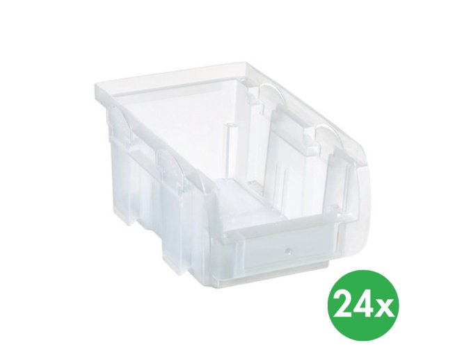 Plastový box COMPACT, 102 x 160 x 75 mm, průhledný