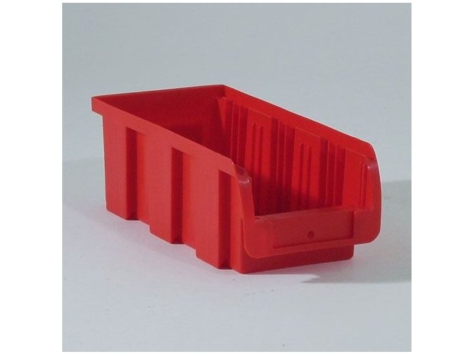 Plastový box COMPACT, 102 x 215 x 75 mm, červený