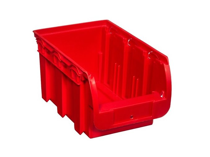 Plastový box COMPACT, 154 x 235 x 125 mm, červený