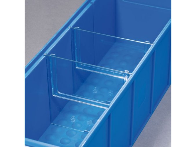 Děliče pro plastové boxy ShelfBox, 85 mm, 4 ks