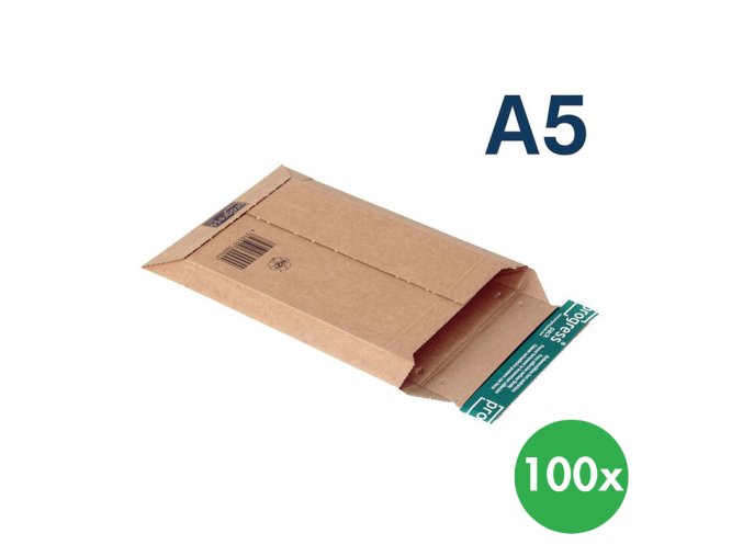 Kartonové zásilkové obálky z lepenky A5, 100 ks