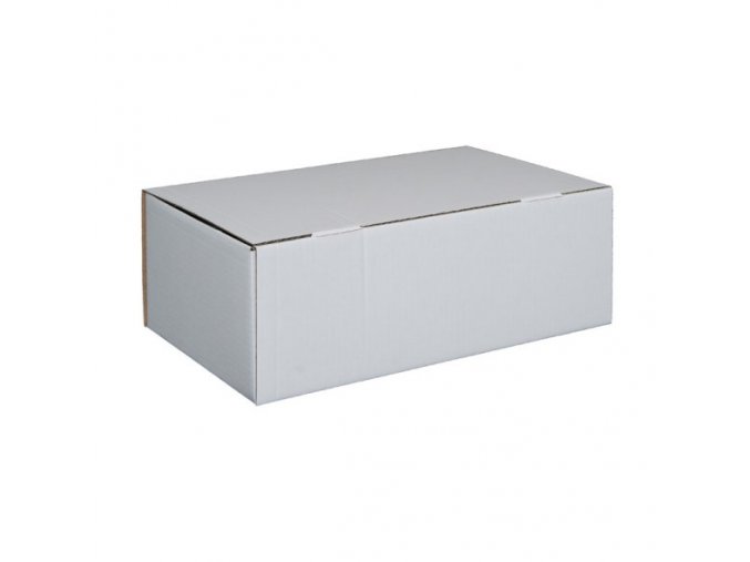 Zásilková kartonová krabice, bílá 400x250x150 mm, 25 ks