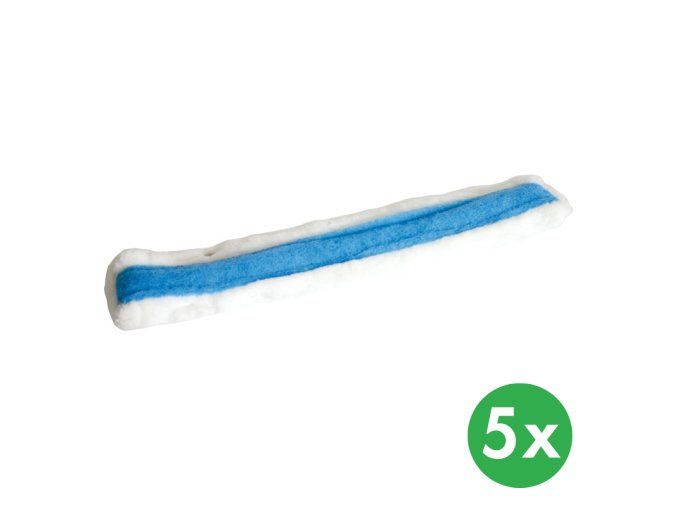 Návleky rozmýváku na okna s modrým padem, 25 cm (5 ks)