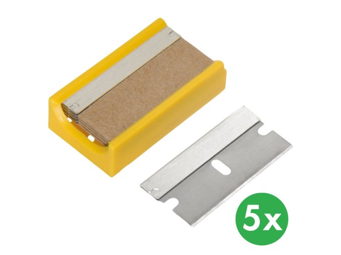Břity pro bezpečnostní škrabku 4 cm (5 ks)
