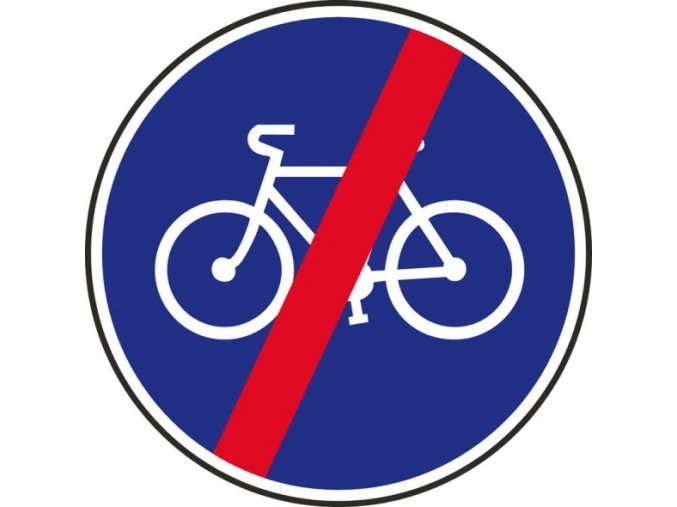 Dopravní značka – Konec stezky pro cyklisty