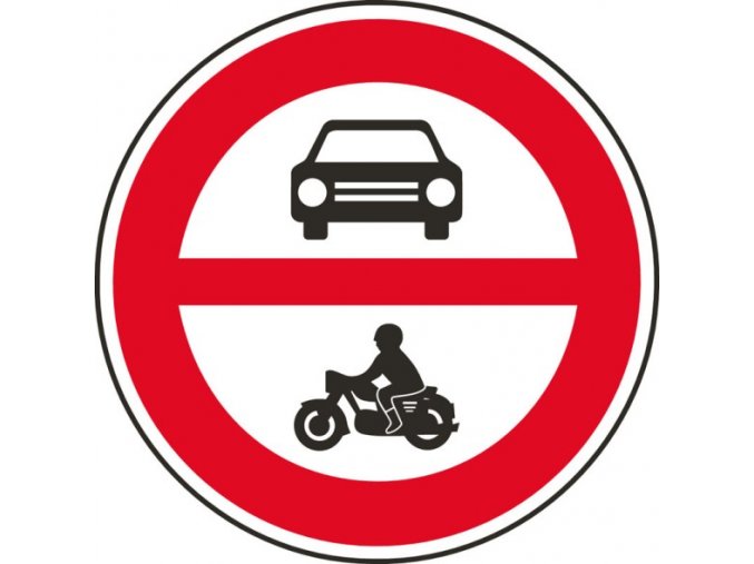 Dopravní značka – Zákaz vjezdu všech motorových vozidel