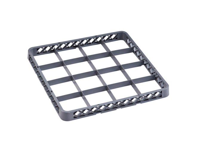 nastavec pro kose na sklo 500 x 500 x 45 mm 16 segmentu 110 x 110 mm 16601