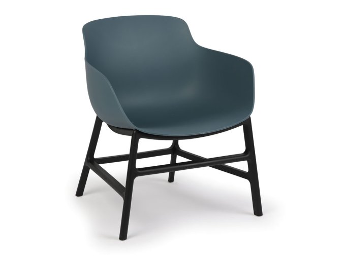 plastova bistro zidle bari tmave modra 17708