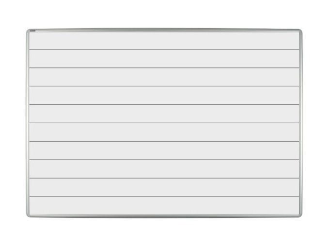 Bílá keramická popisovací tabule s potiskem ekoTAB, 1200 x 1000 mm, linky