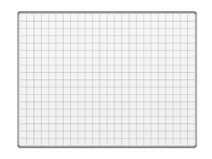 bila keramicka popisovaci tabule s potiskem ekotab 1200 x 1000 mm ctverce rastr 16420