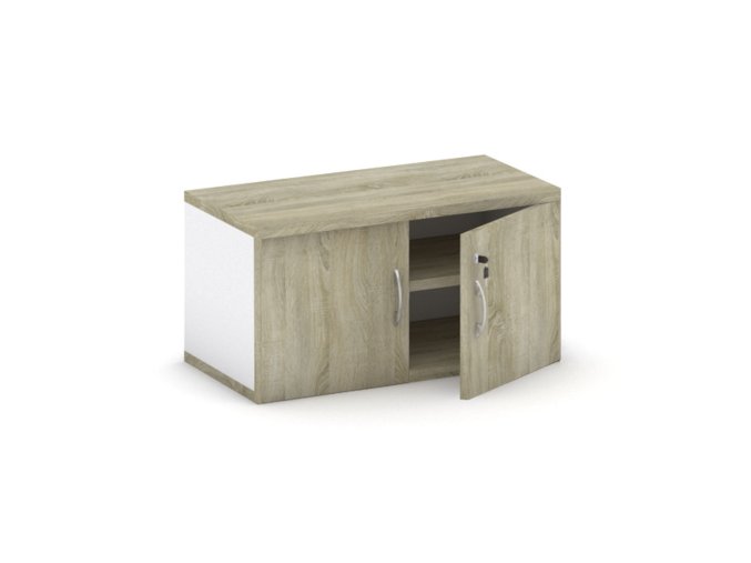 nastavba 2 dverova mirelli 800 x 400 x 400 mm bila dub sonoma 140133