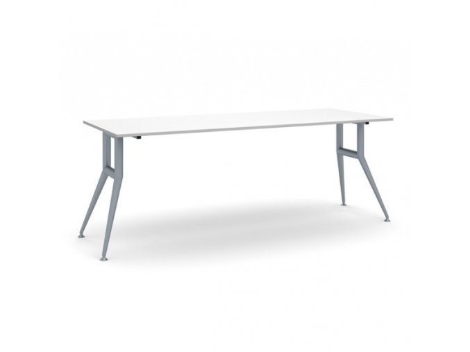 Jednací stůl WIDE, 2200 x 800 mm, bílá