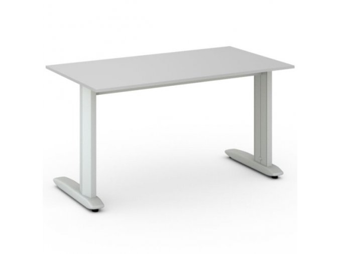 Kancelářský psací stůl PRIMO FLEXIBLE 1400 x 800 mm, šedá