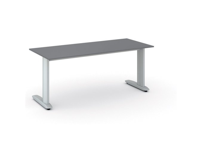 Kancelářský psací stůl PRIMO FLEXIBLE, 180x80 cm, grafit