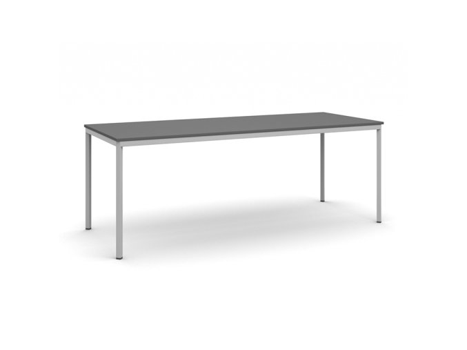 jidelni stul 200x80 cm seda podnoz grafit 17114