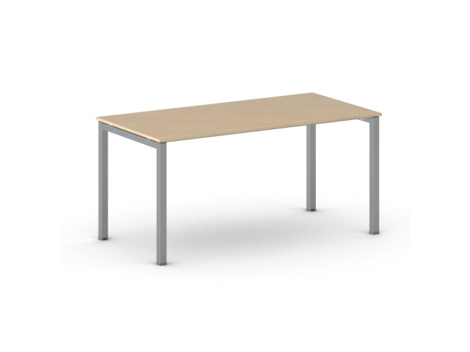 jednaci kancelarsky stul primo square 160x80 cm sedostribrna podnoz buk 104338