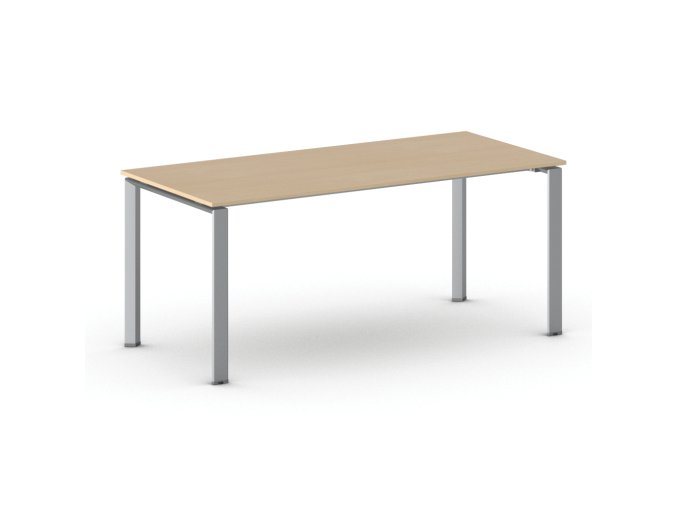 jednaci kancelarsky stul primo infinity 180x90 cm sedostribrna podnoz buk 103710