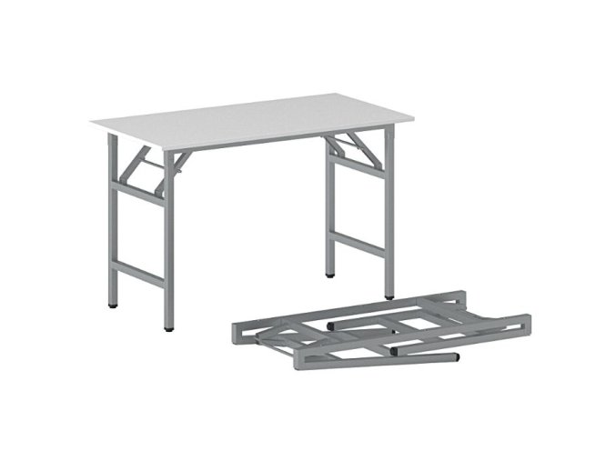 konferencni stul fast ready 120x60 cm sedostribrna podnoz bila 20983