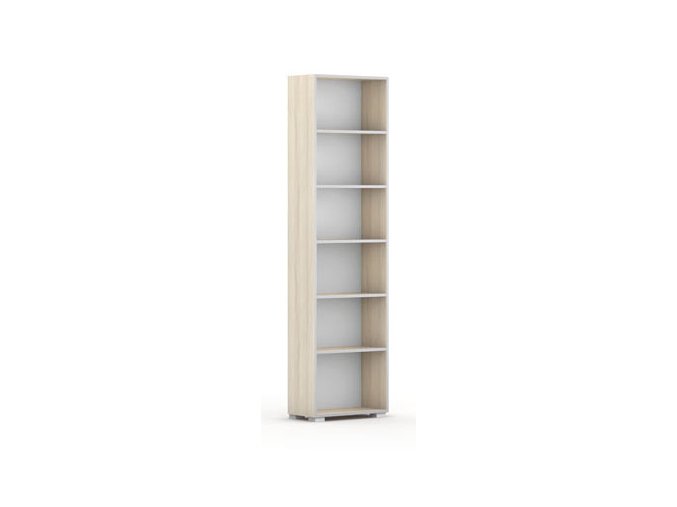knihovna silver line dub prirodni 1 sloupec 2230 x 600 x 400 mm 21714