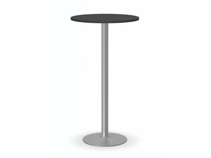 koktejlovy stul olympo ii prumer 600 mm seda podnoz deska grafit 18410