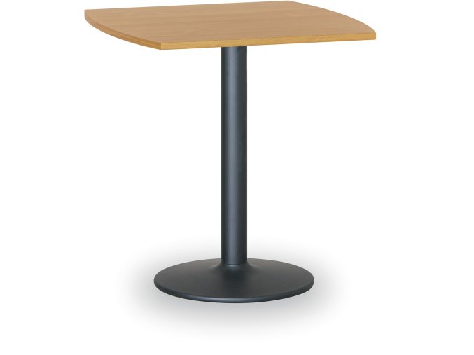 Konferenční stolek FILIP II, 66x66 cm, černá podnož, buk